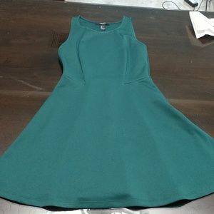 A green dress